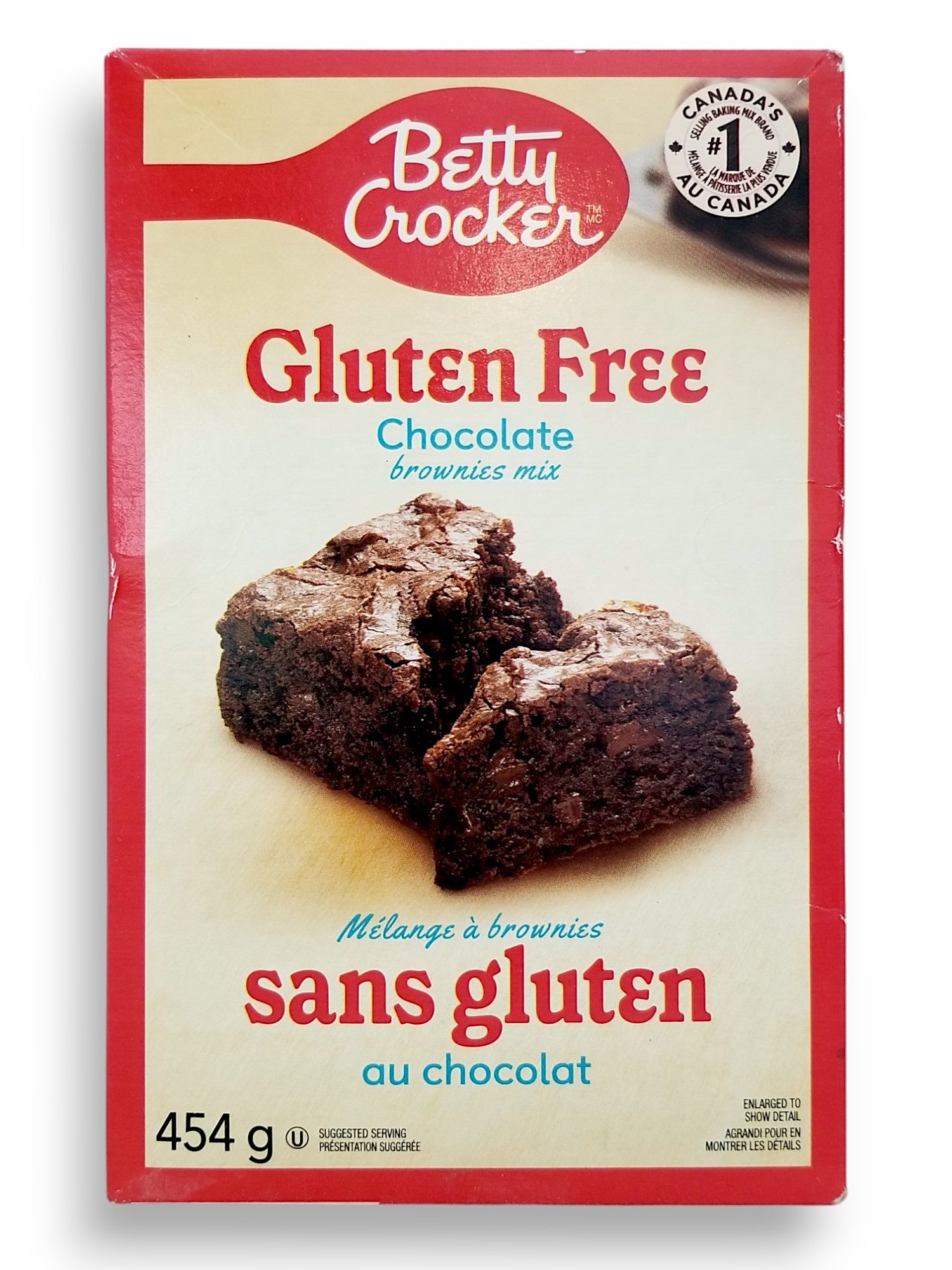 Betty Crocker Chocolate Gluten Free Brownie Mix, 454g/16 oz. - Front Of Box